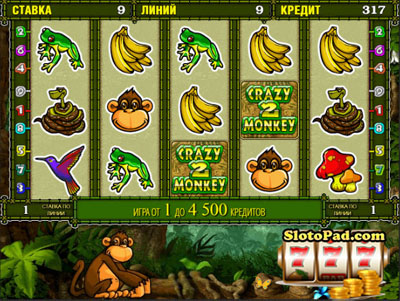 играть в игровой автомат крейзи манки